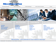 Tablet Screenshot of mecaindustrie.com